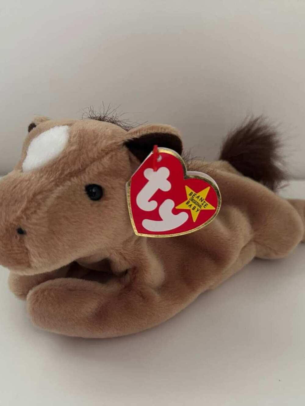 Ty Beanie Baby “Derby” the Horse Hair Mane (8 inch)